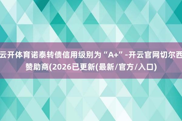 云开体育诺泰转债信用级别为“A+”-开云官网切尔西赞助商(2026已更新(最新/官方/入口)