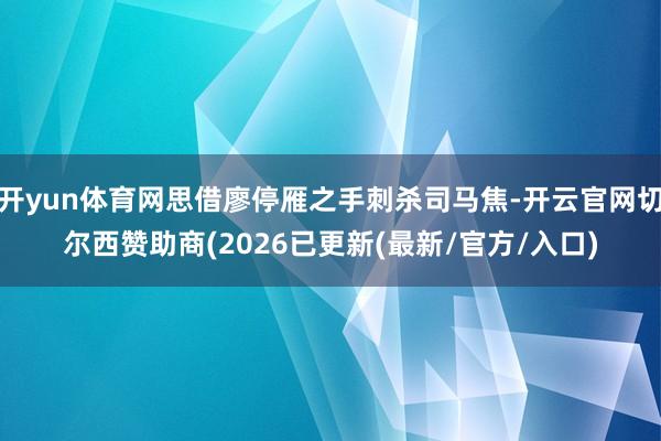 开yun体育网思借廖停雁之手刺杀司马焦-开云官网切尔西赞助商(2026已更新(最新/官方/入口)