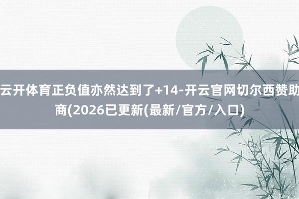 云开体育正负值亦然达到了+14-开云官网切尔西赞助商(2026已更新(最新/官方/入口)